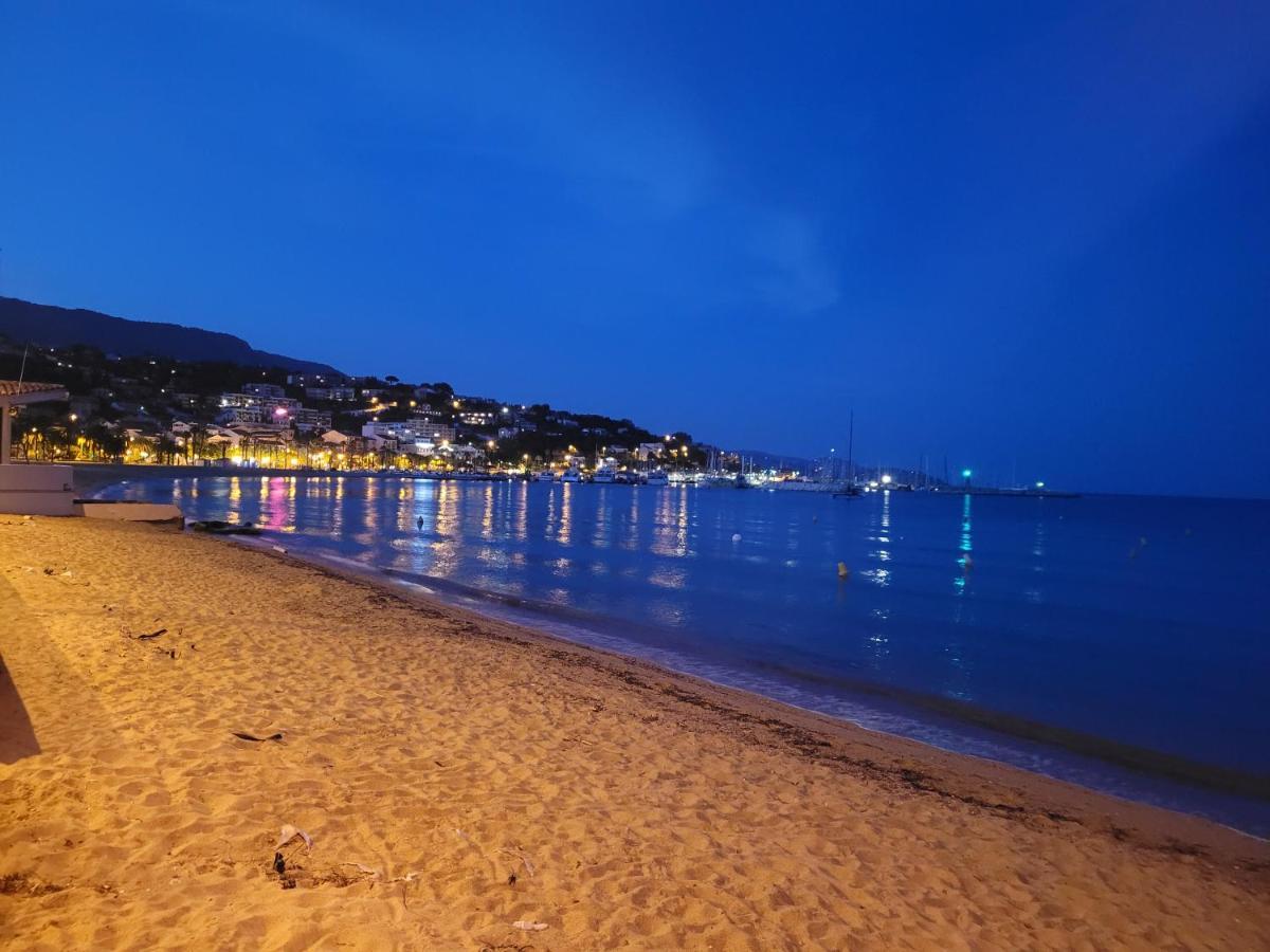 Appartement Paisible Avec Vue Panoramique Mer Et Acces Direct Plage บอร์มส์-เลส์-มิโมซาส์ ภายนอก รูปภาพ